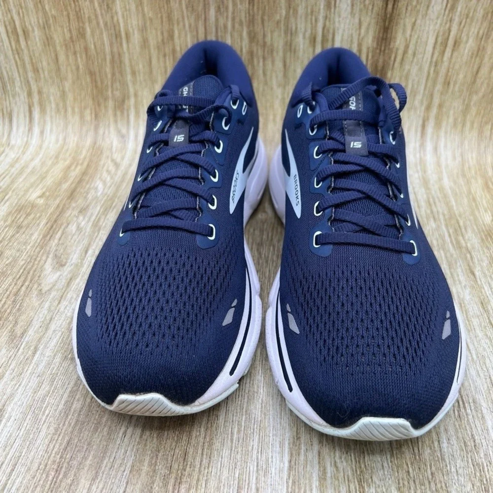 Brooks Ghost 15 Women's Size 10.5 D Wide Blue Running Shoes Sneakers 1203801D450